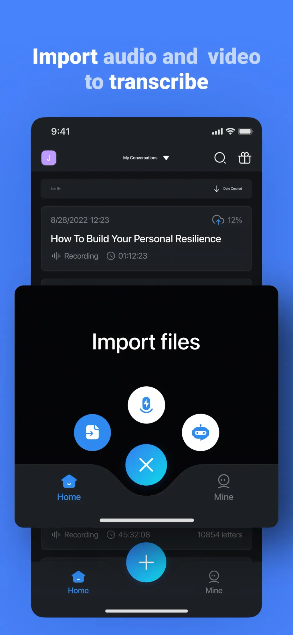 Notta Transcribe Voice to Text App Store screenshot 2