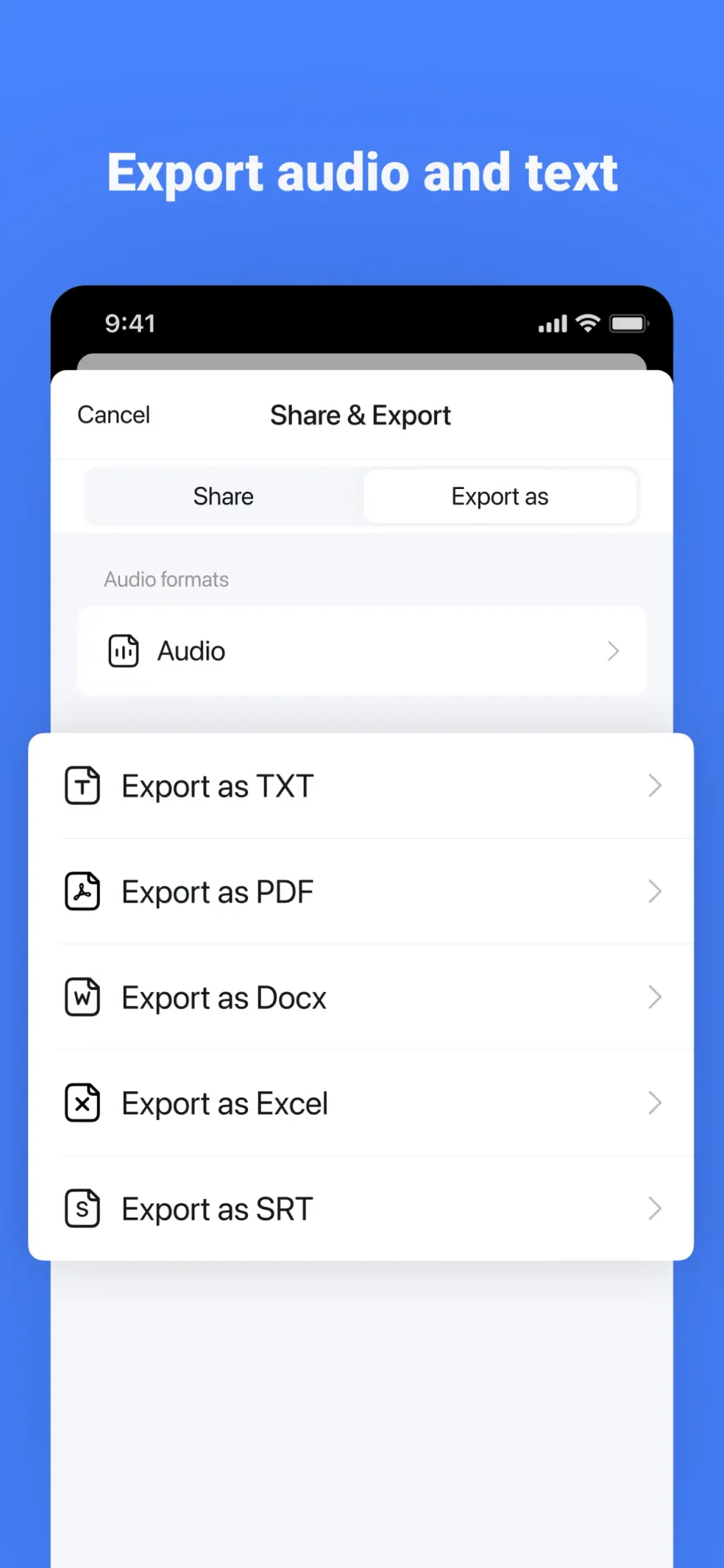 Notta Transcribe Voice to Text App Store screenshot 7