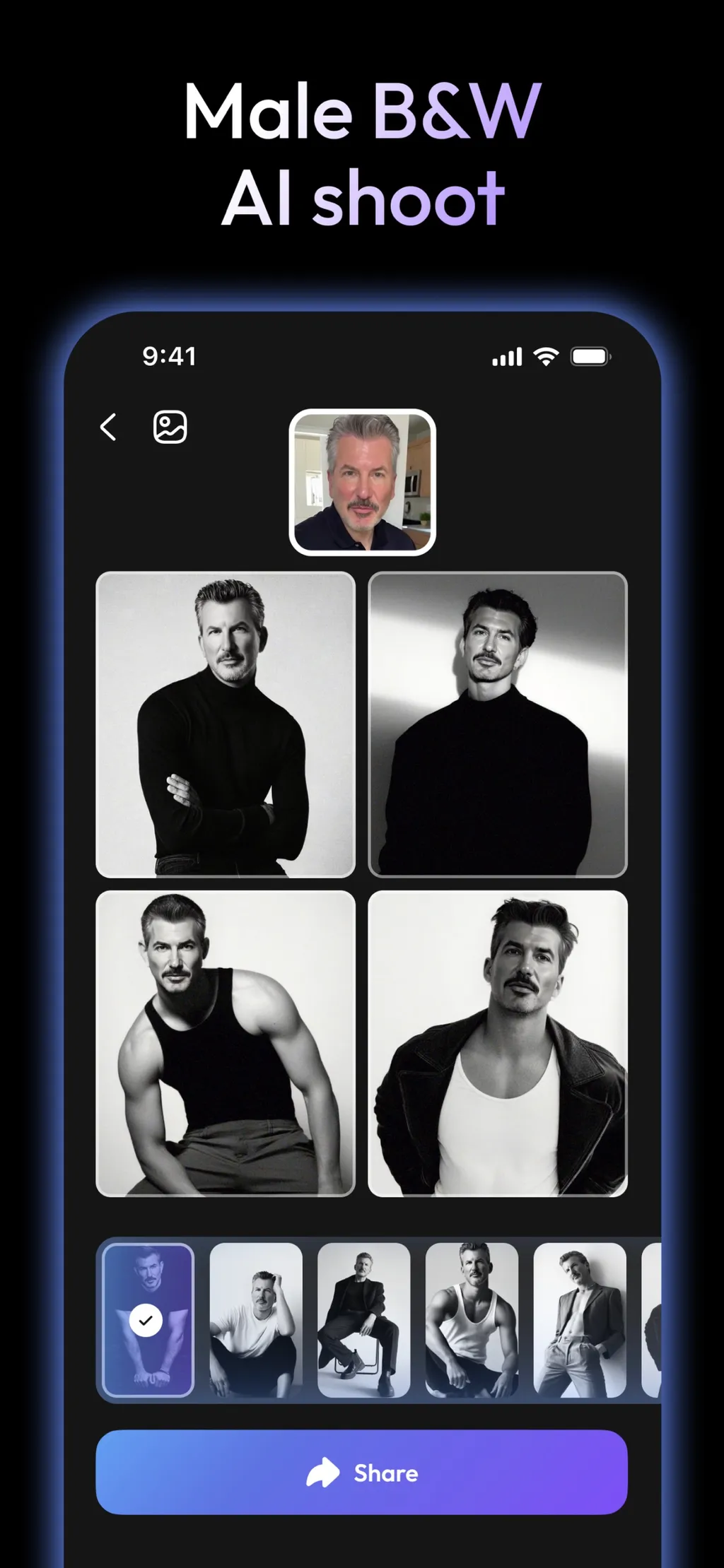 Nufa: AI Photoshoot Generator App Store screenshot 4