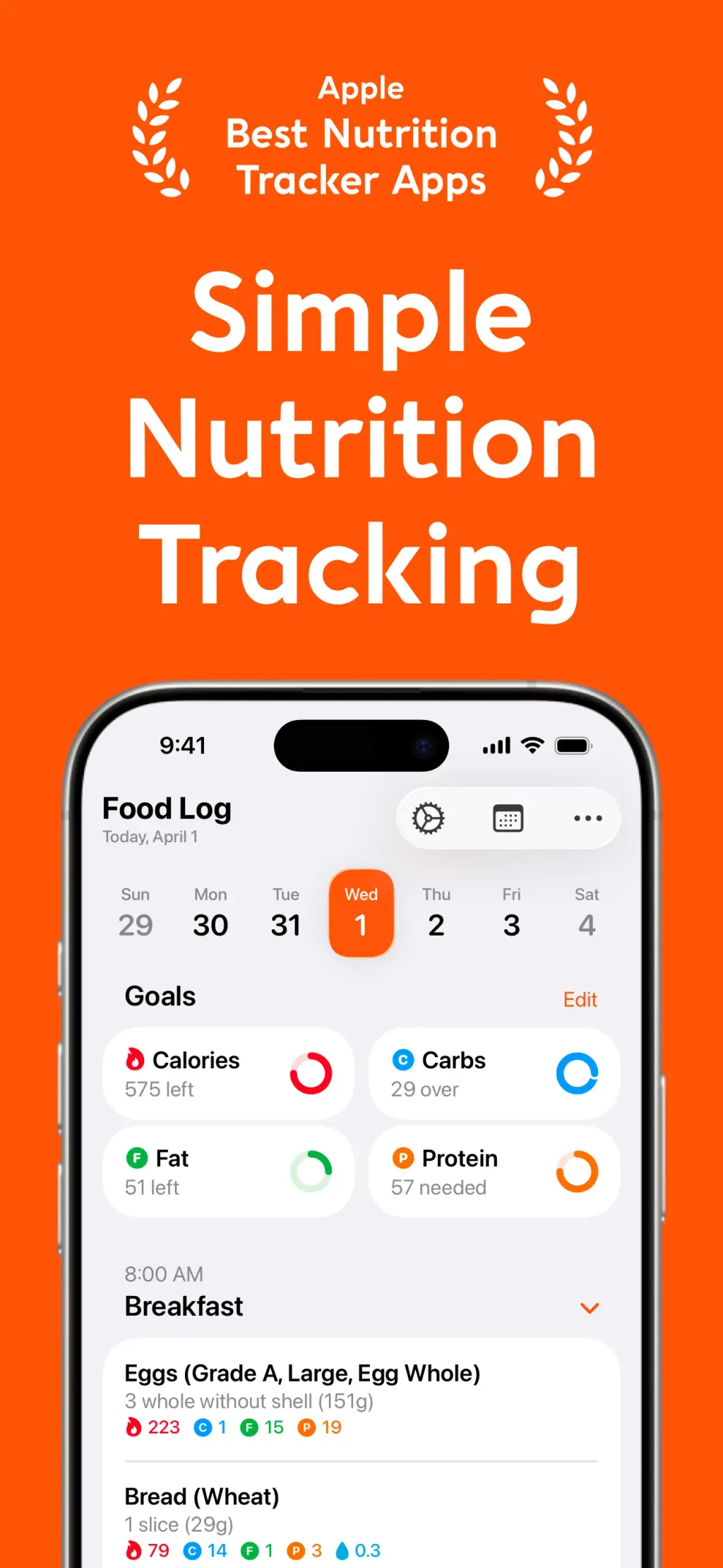 Nutrition Tracker: Foodnoms screenshot 1