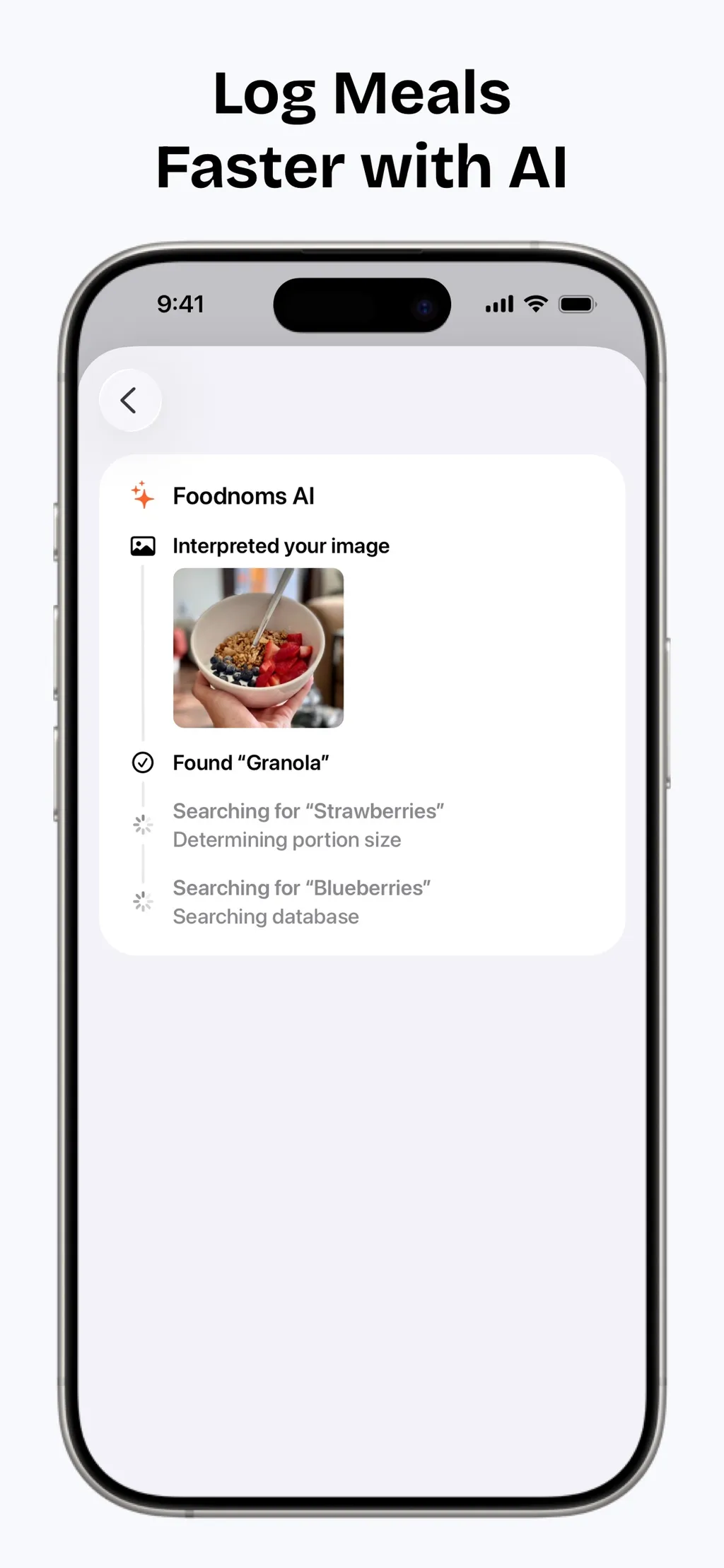 Nutrition Tracker: Foodnoms App Store screenshot 4