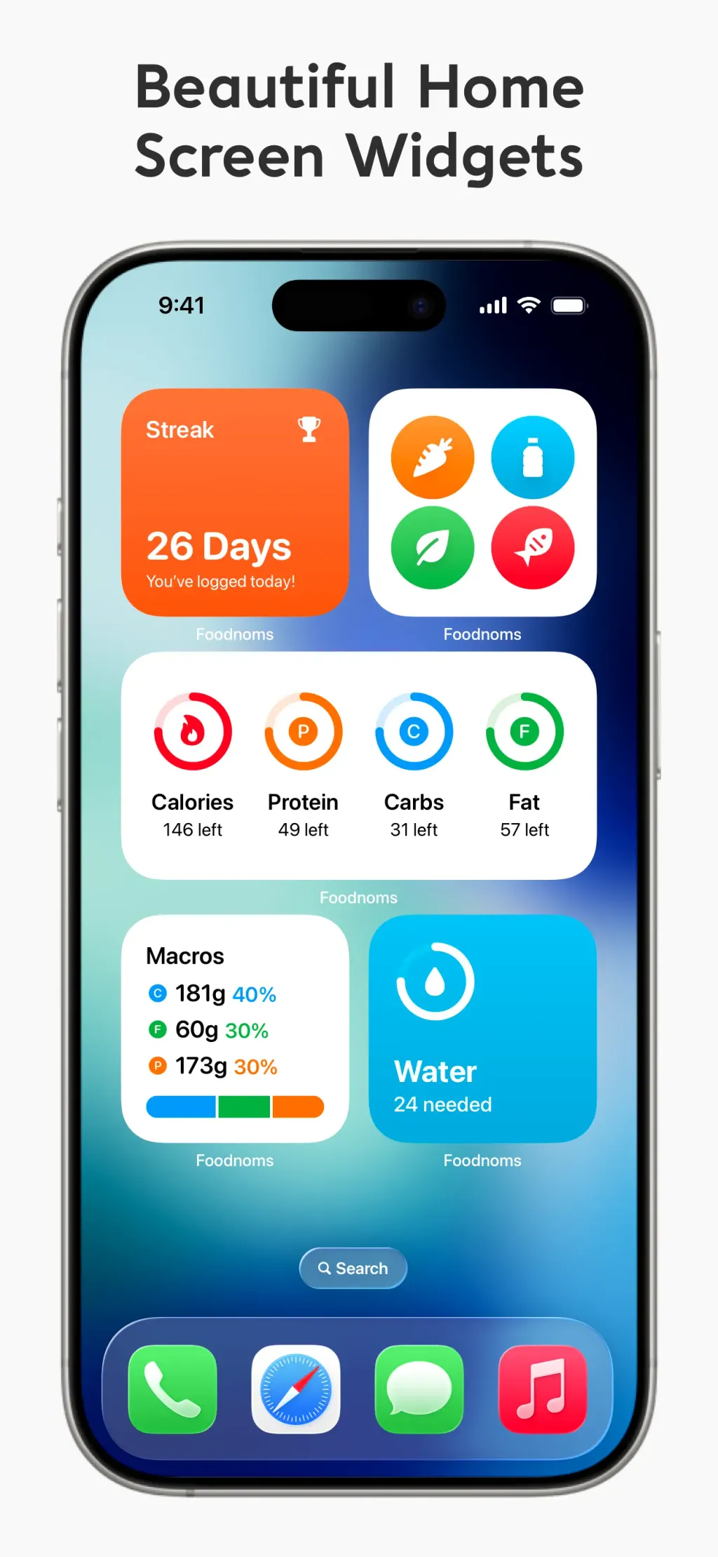 Nutrition Tracker: Foodnoms App Store screenshot 5