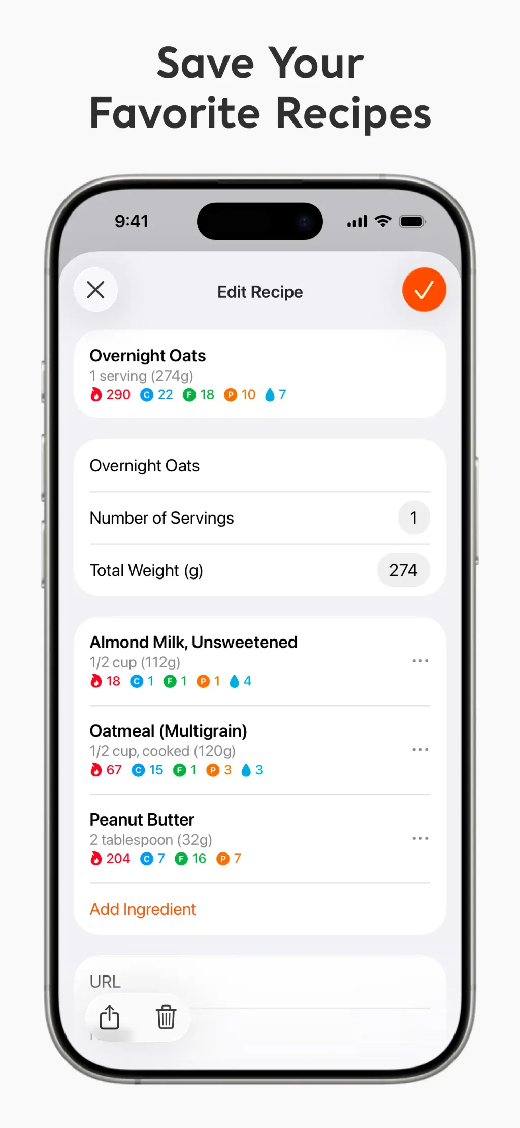 Nutrition Tracker: Foodnoms App Store screenshot 8