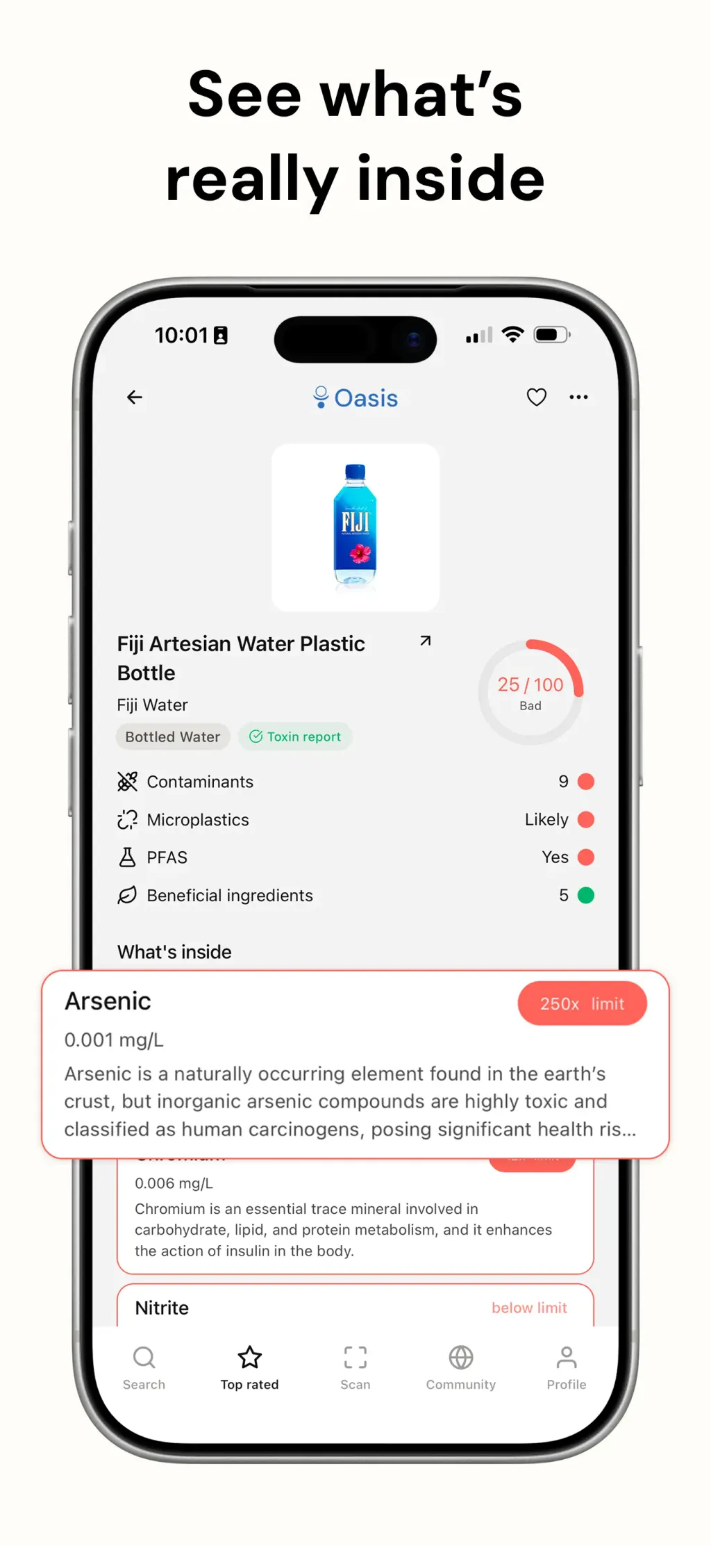 Oasis – What's Healthy App Store screenshot 1