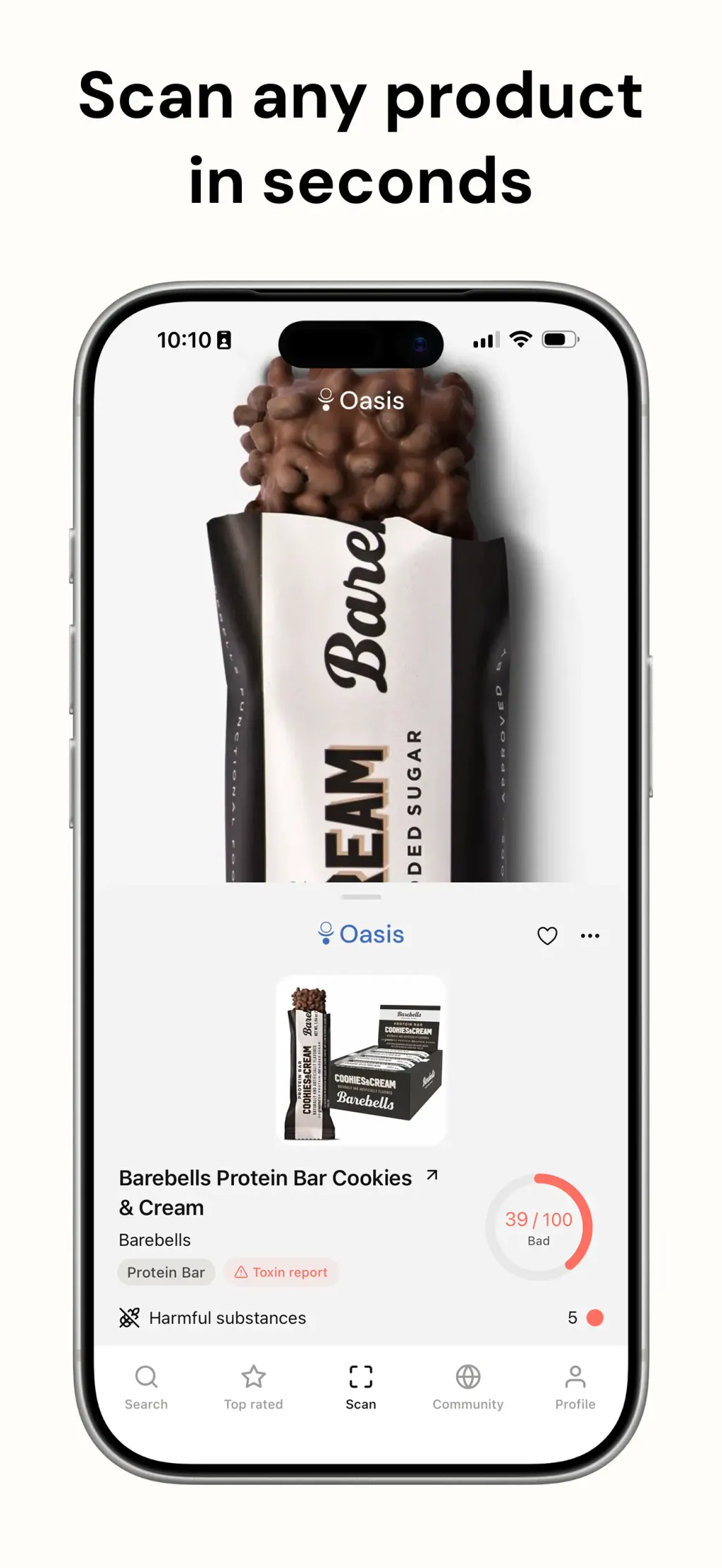 Oasis – What's Healthy App Store screenshot 2