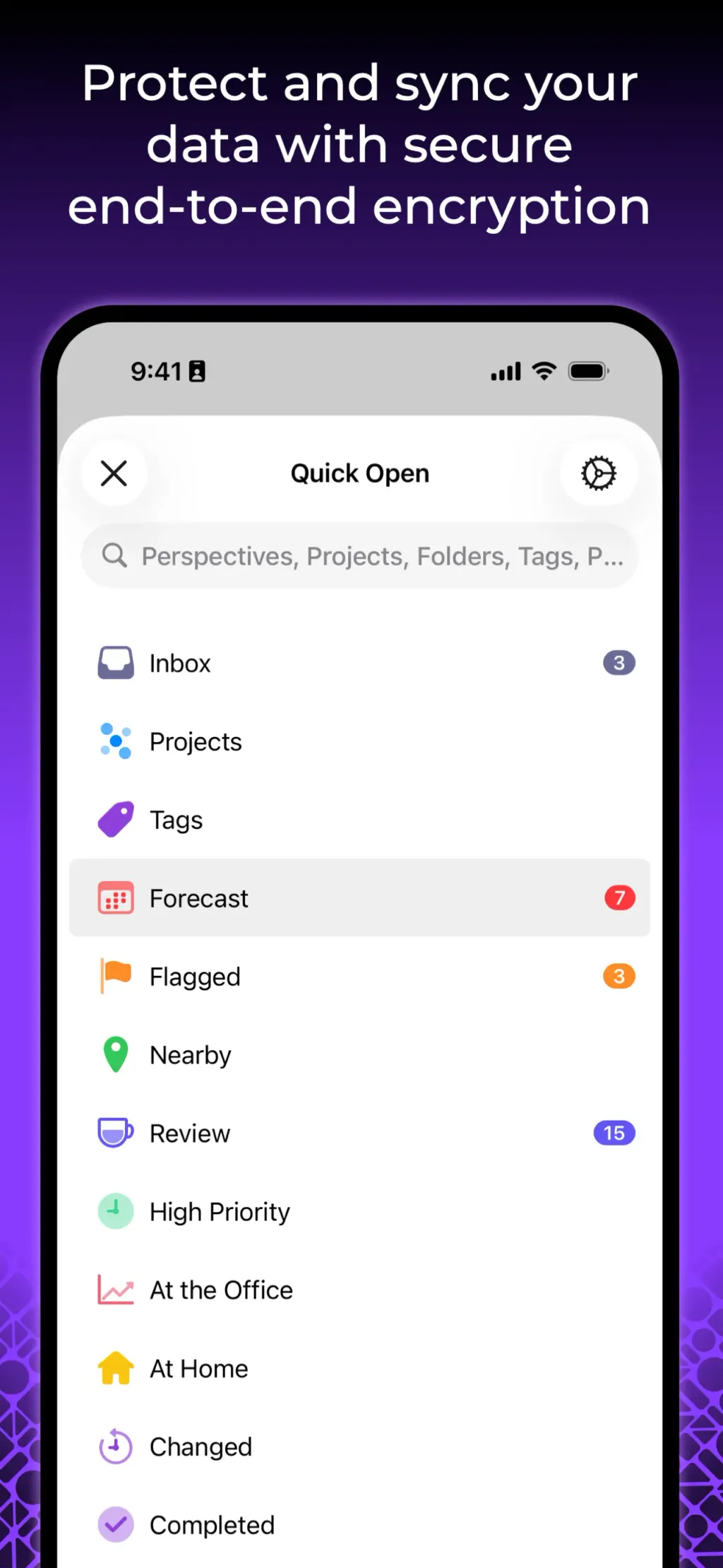 OmniFocus 4 App Store screenshot 9