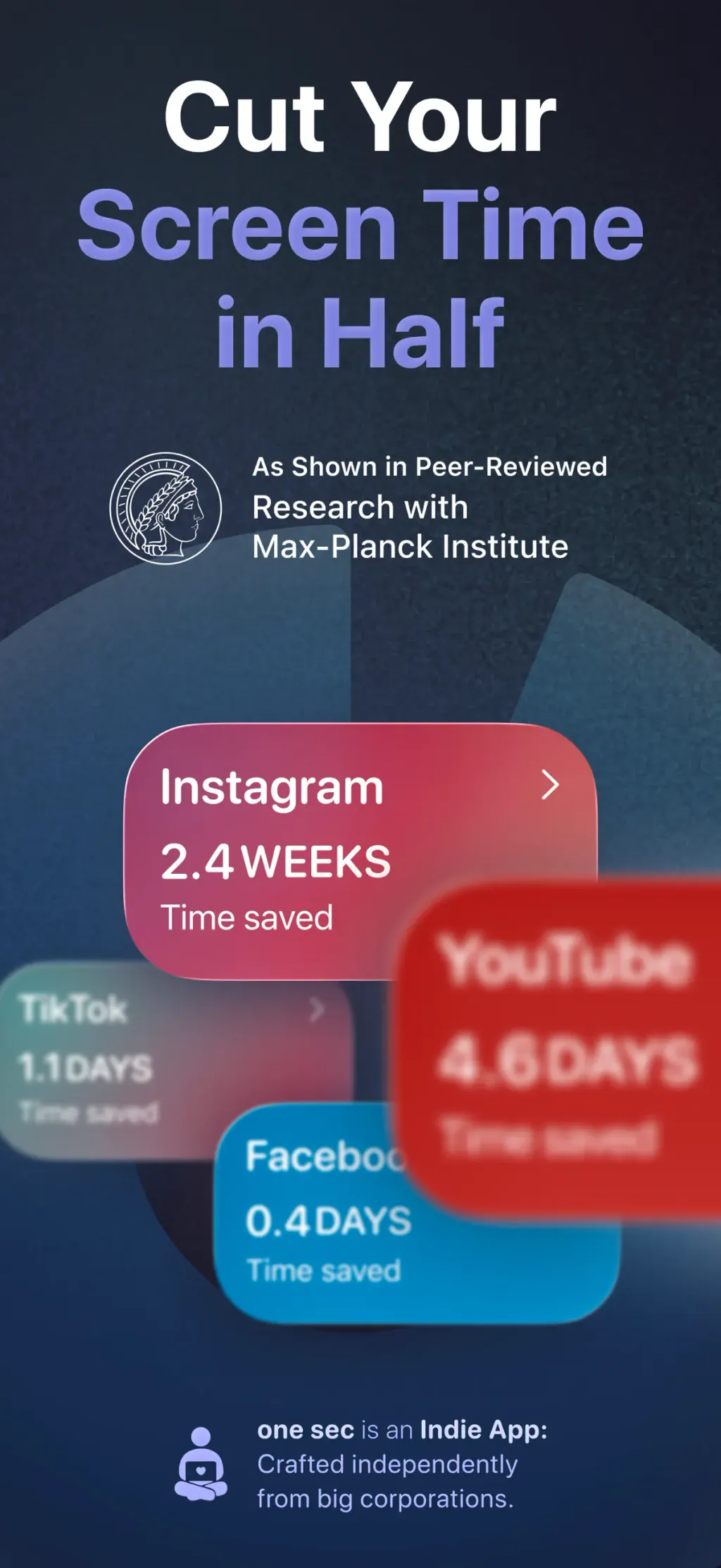 one sec | screen time + focus App Store screenshot 1