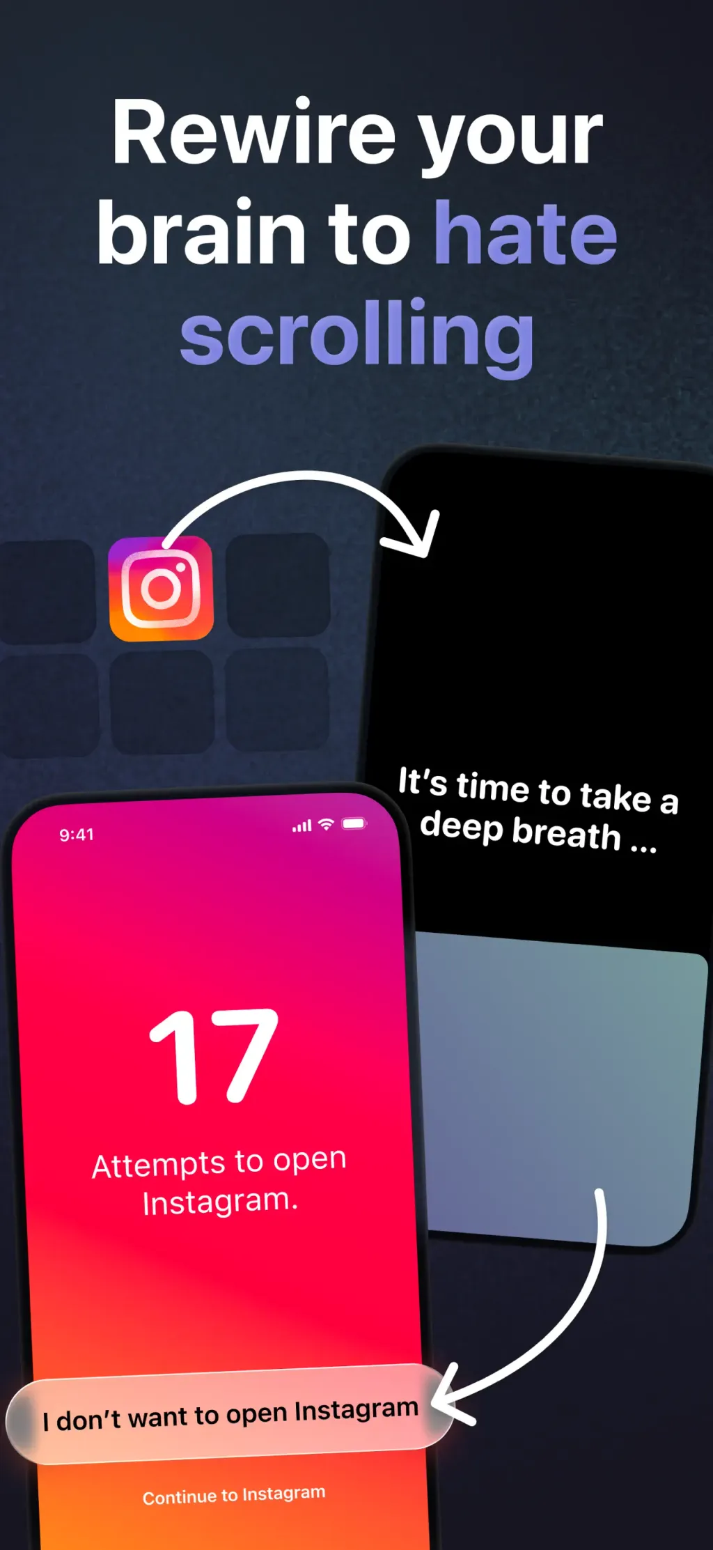 one sec | screen time + focus App Store screenshot 2