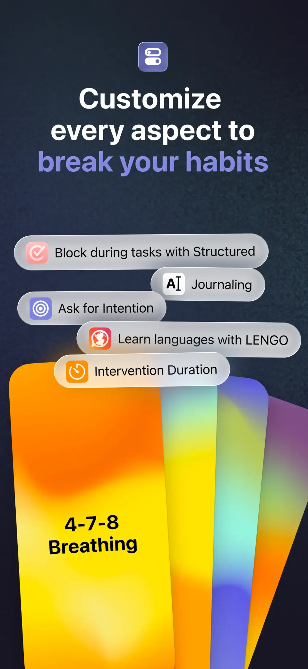 one sec | screen time + focus App Store screenshot 9