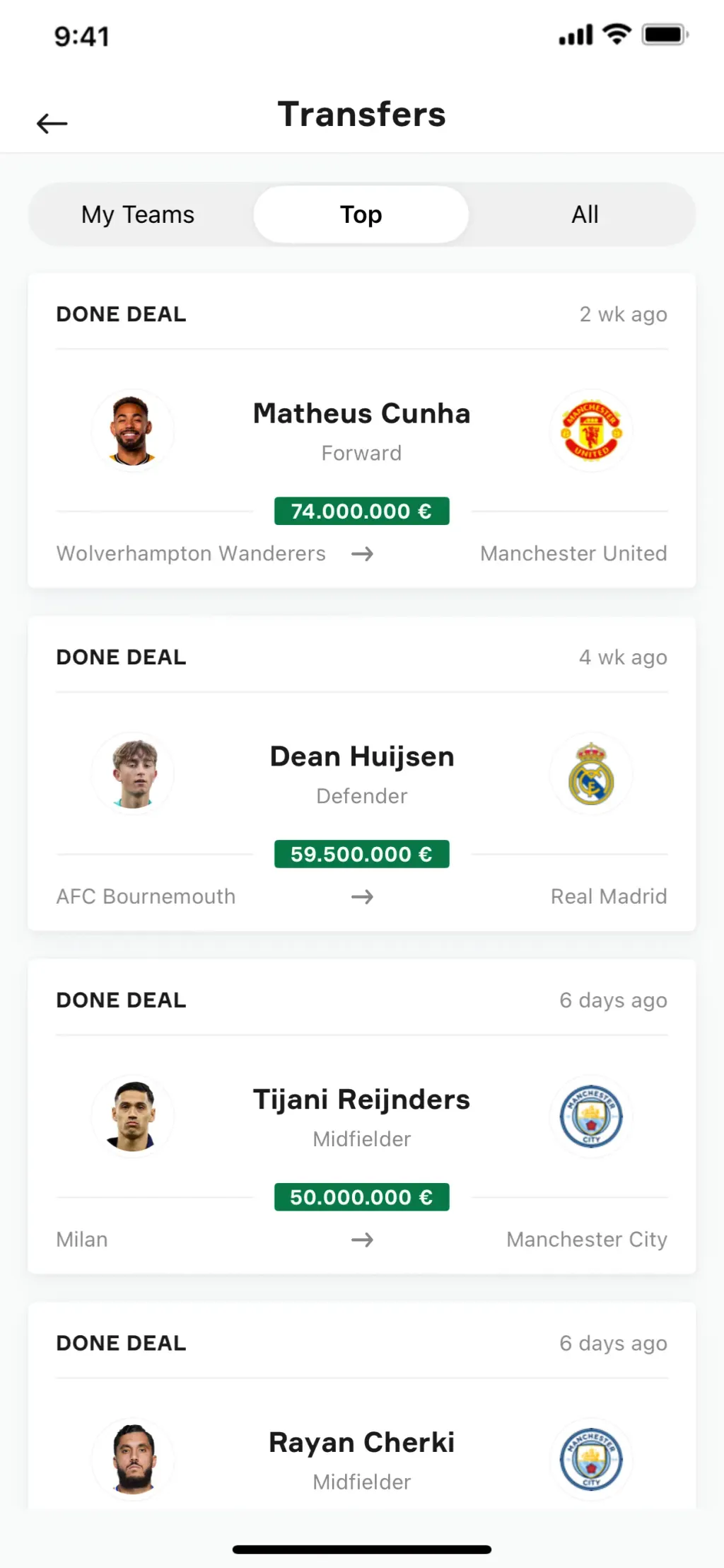 OneFootball: All Soccer Scores App Store screenshot 10