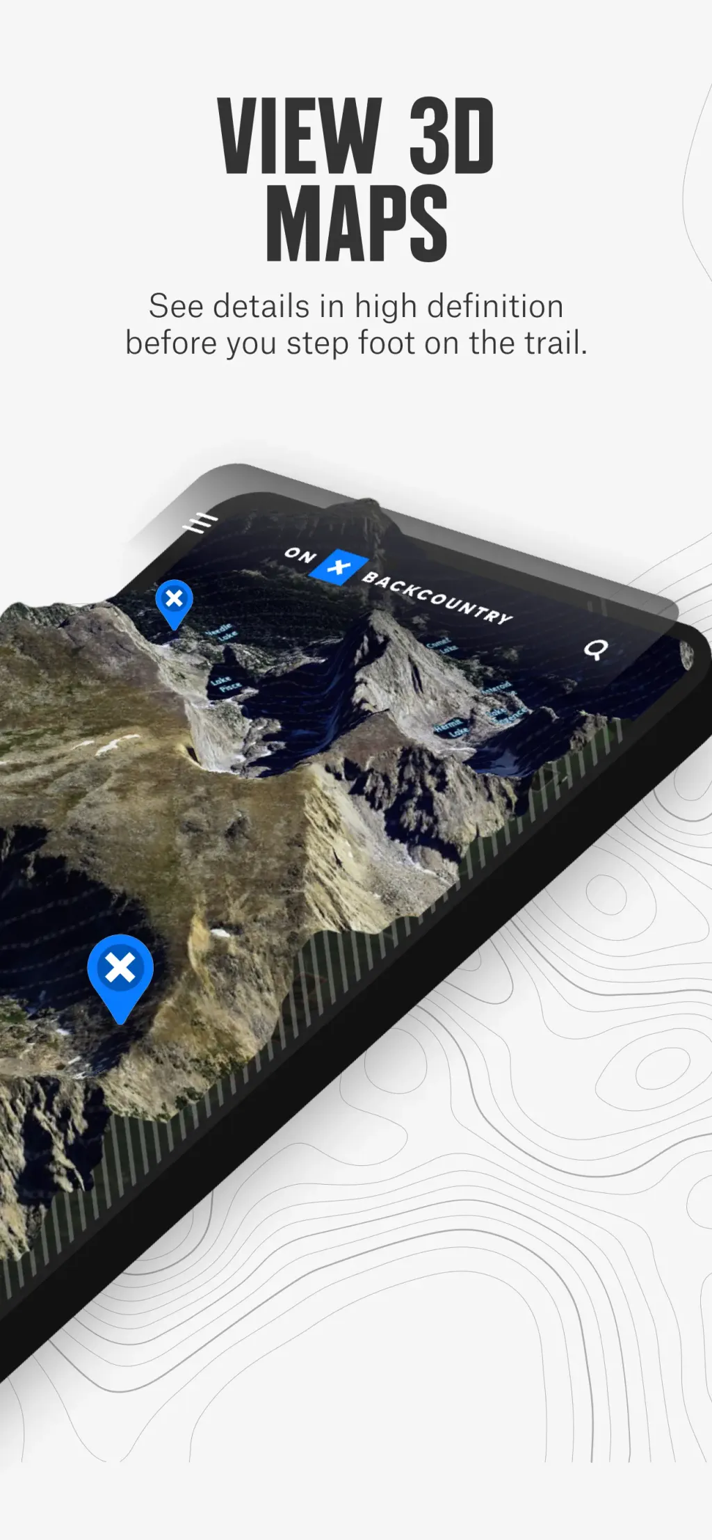 onX Backcountry: Trail GPS App screenshot 1