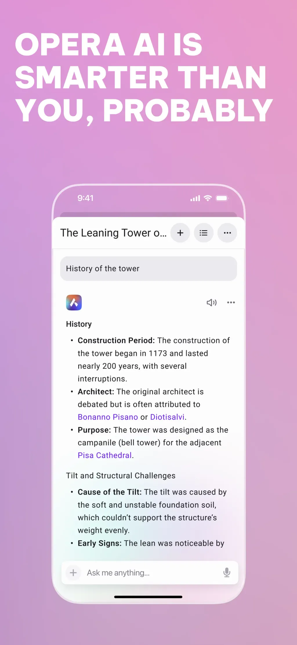 Opera: AI browser with VPN App Store screenshot 7