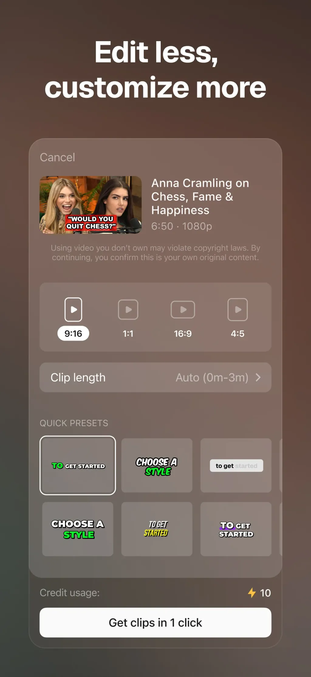 OpusClip - AI video clipping App Store screenshot 5