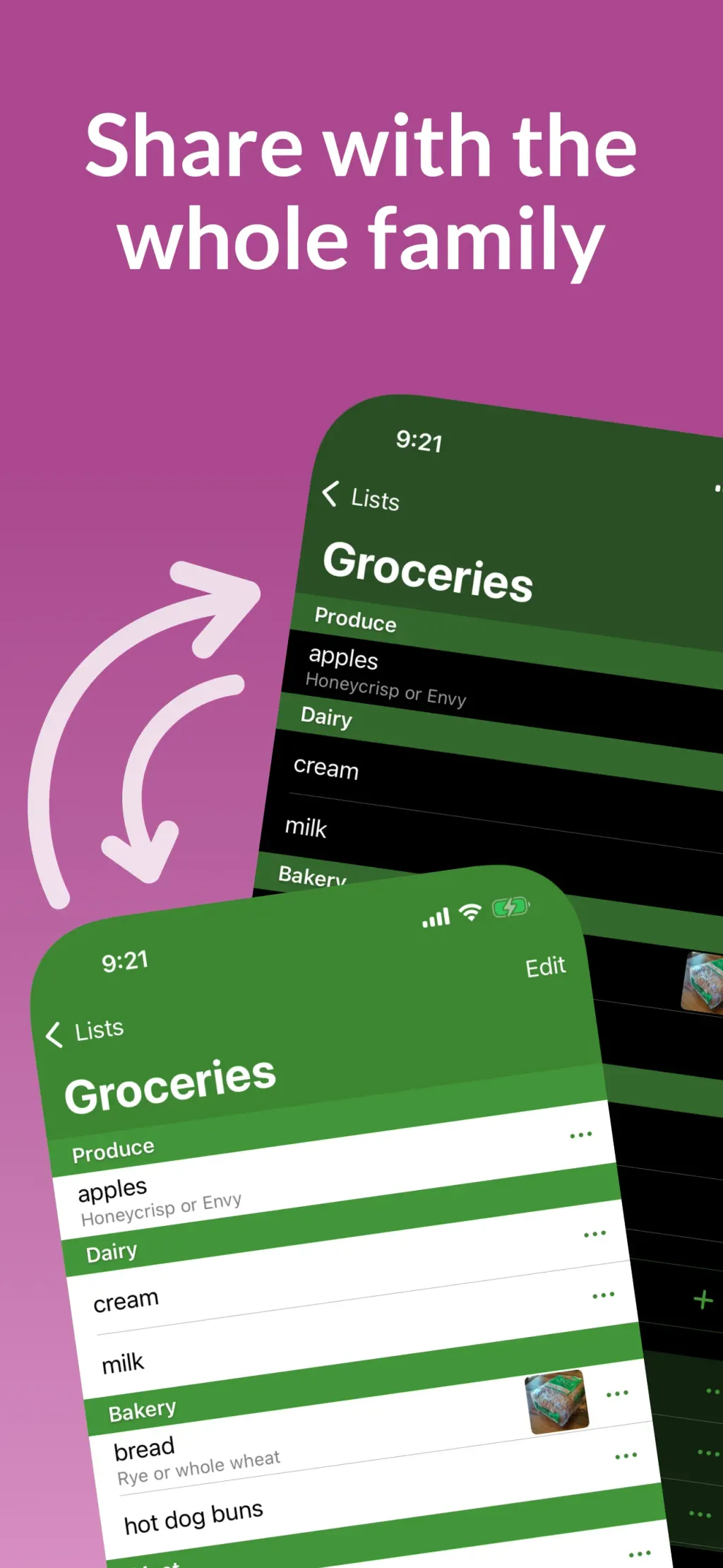 Our Groceries Shopping List screenshot 1