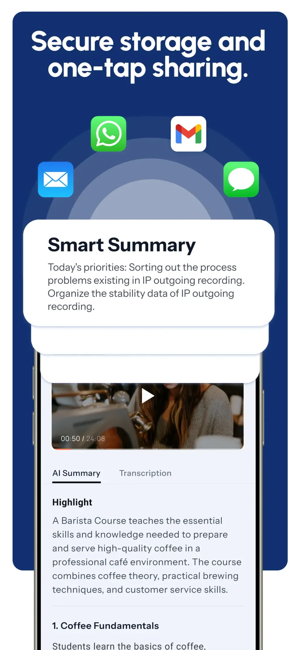 Owll:AI Note Taker & Assistant App Store screenshot 3