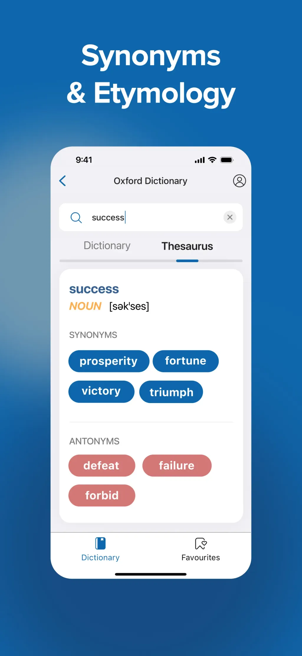 Oxford Dictionary & Thesaurus App Store screenshot 4