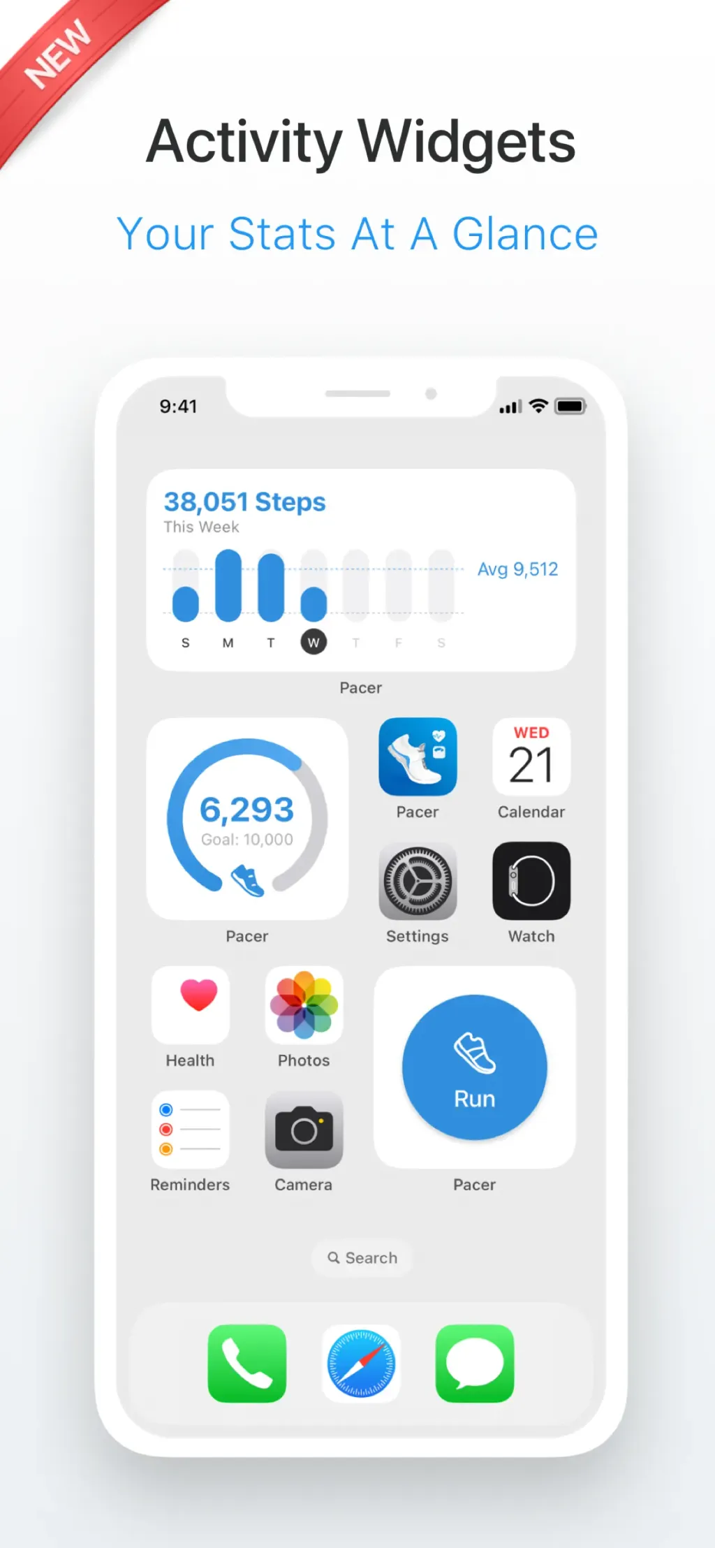 Pacer Pedometer Step Counter App Store screenshot 3