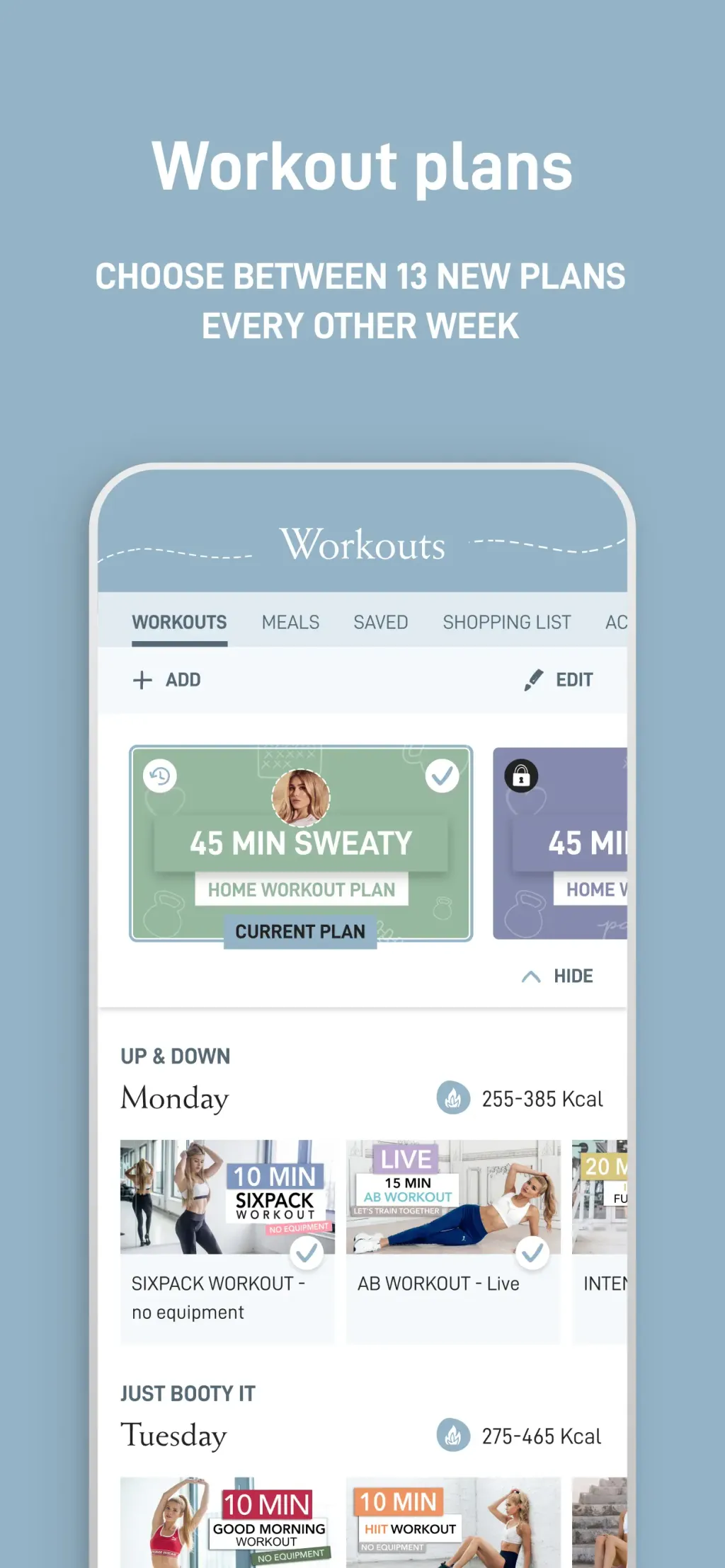 Pam Fitness & Food App Store screenshot 6