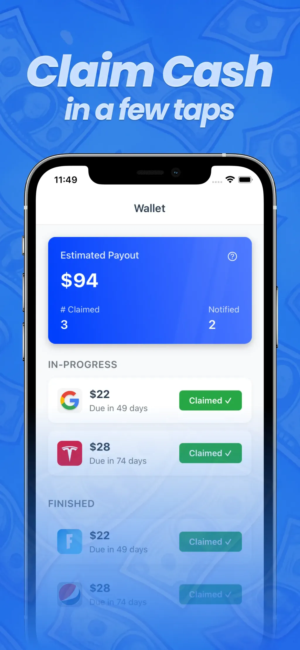 Payout: Claim Class Actions screenshot 2