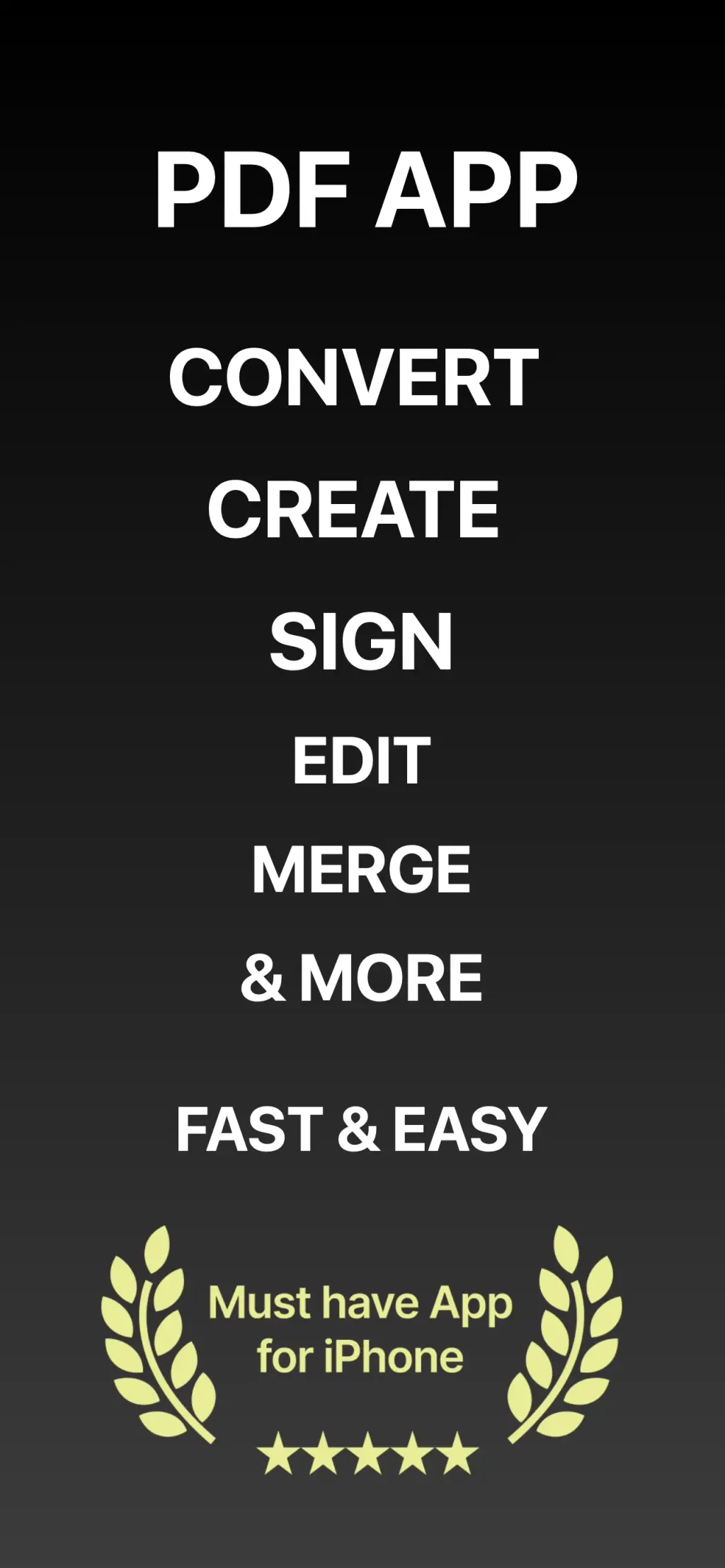 PDF App: Convert, Create, Sign App Store screenshot 1