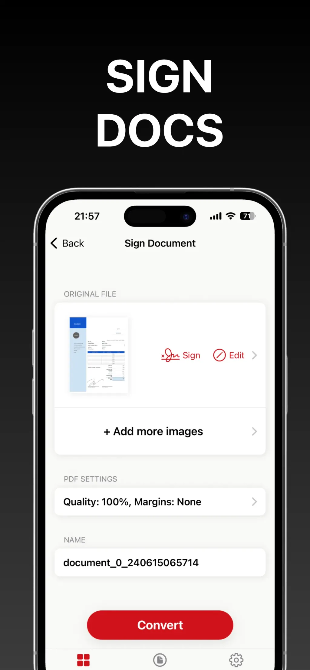 PDF App: Convert, Create, Sign App Store screenshot 4