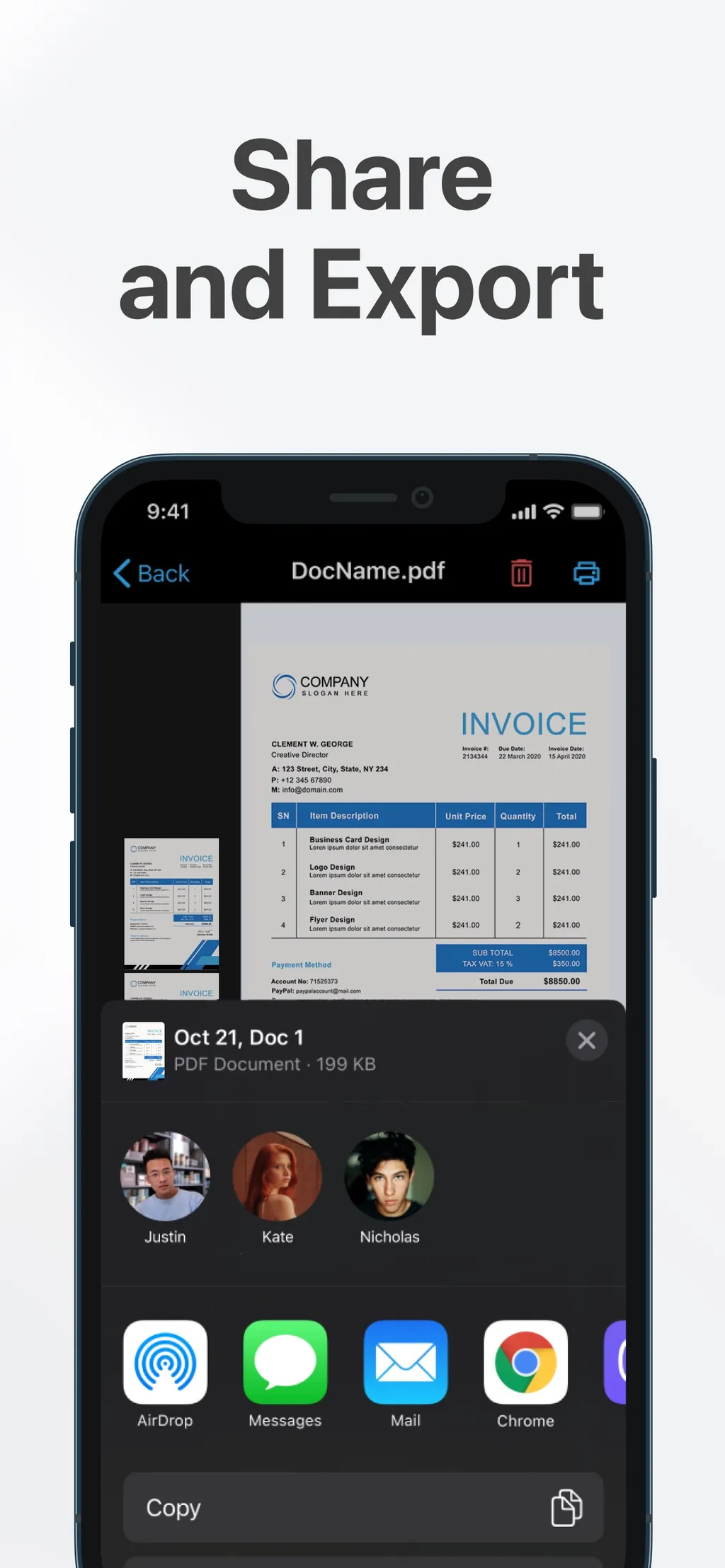 PDF Scanner: App for Documents App Store screenshot 2