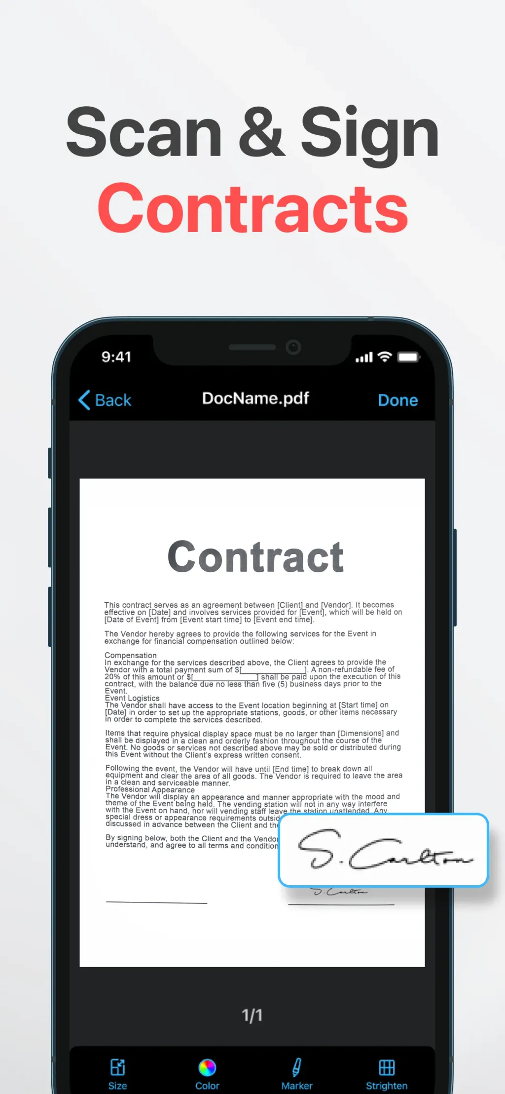 PDF Scanner: App for Documents App Store screenshot 3