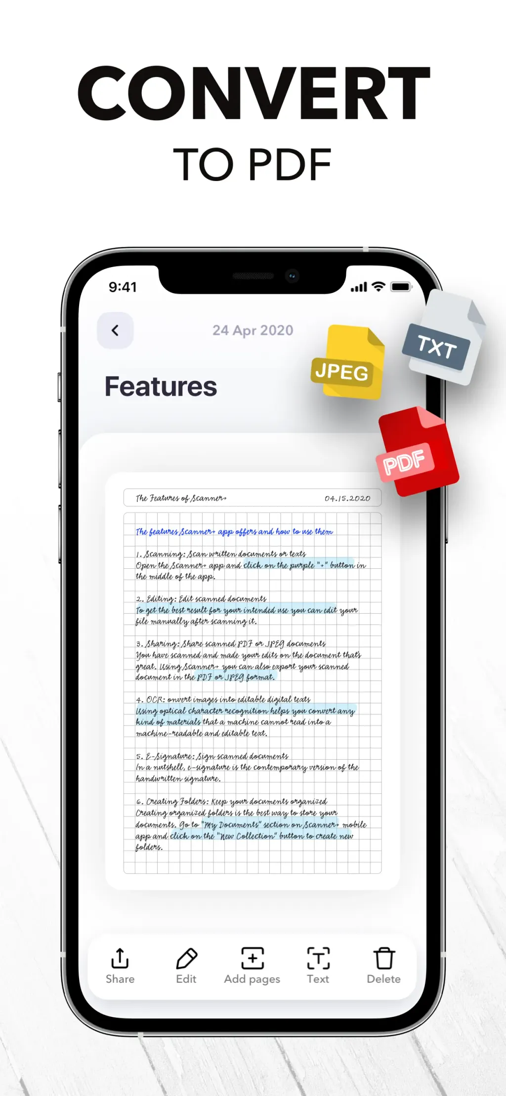 PDF Scanner App: Scanner+ Docs App Store screenshot 9