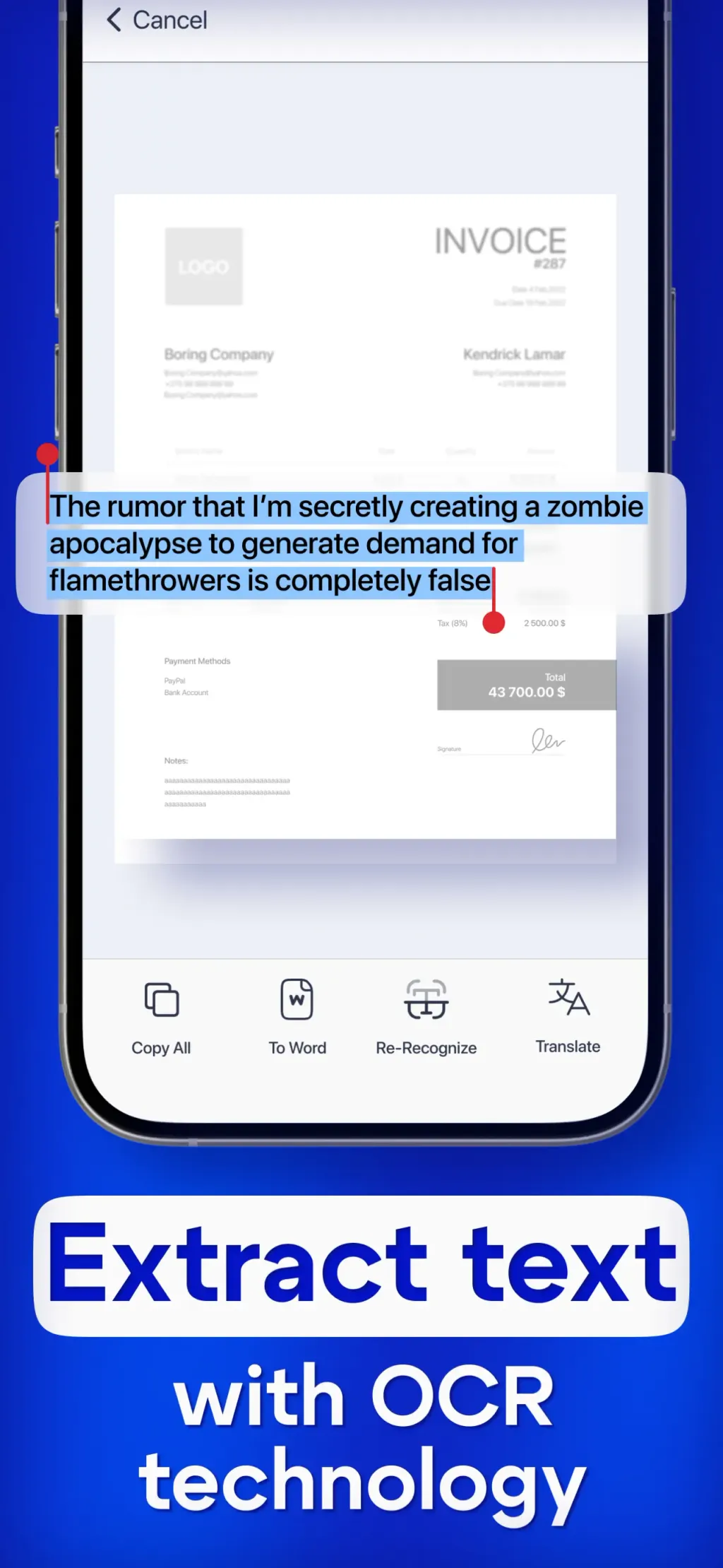 PDF Scanner AI: Scan Documents App Store screenshot 5