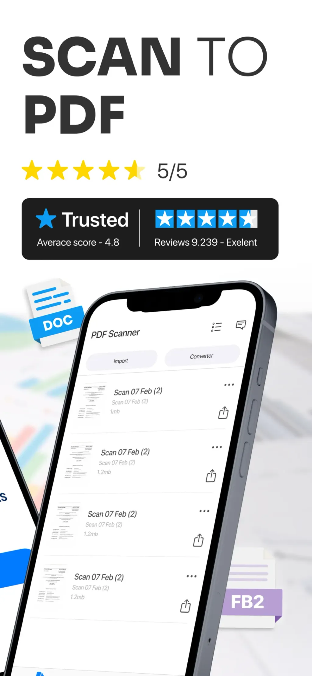 PDF Scanner, Editor, Converter screenshot 1
