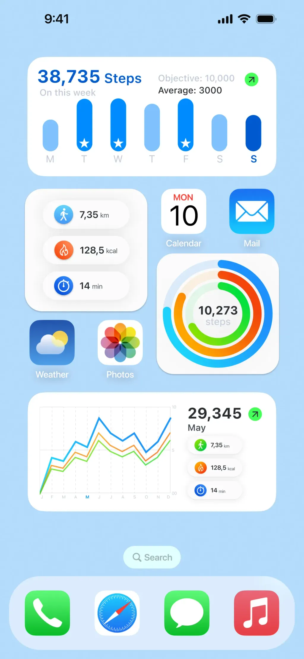 Pedometer - Run & Step Counter App Store screenshot 5
