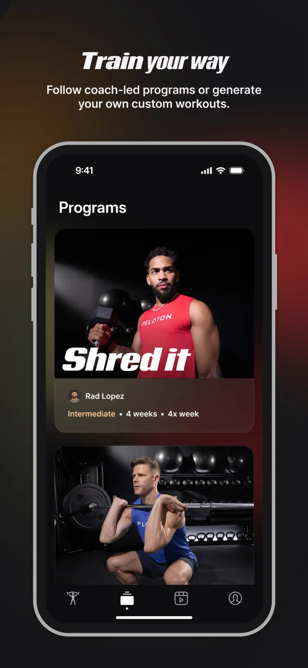 Peloton Strength+ App Store screenshot 4