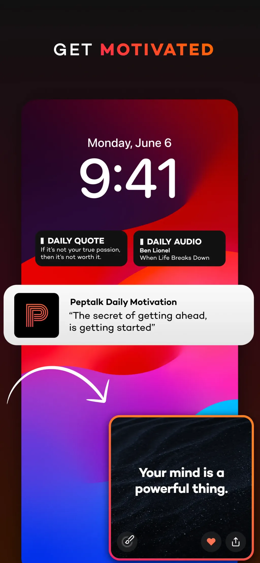 Motivation: daily Peptalk App Store screenshot 8