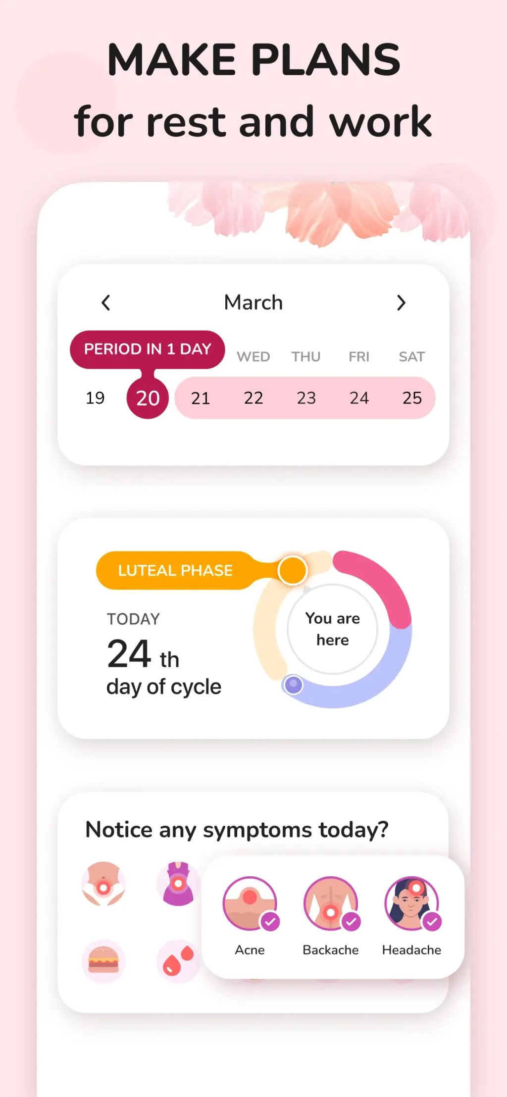 Period Tracker and Calendar App Store screenshot 4