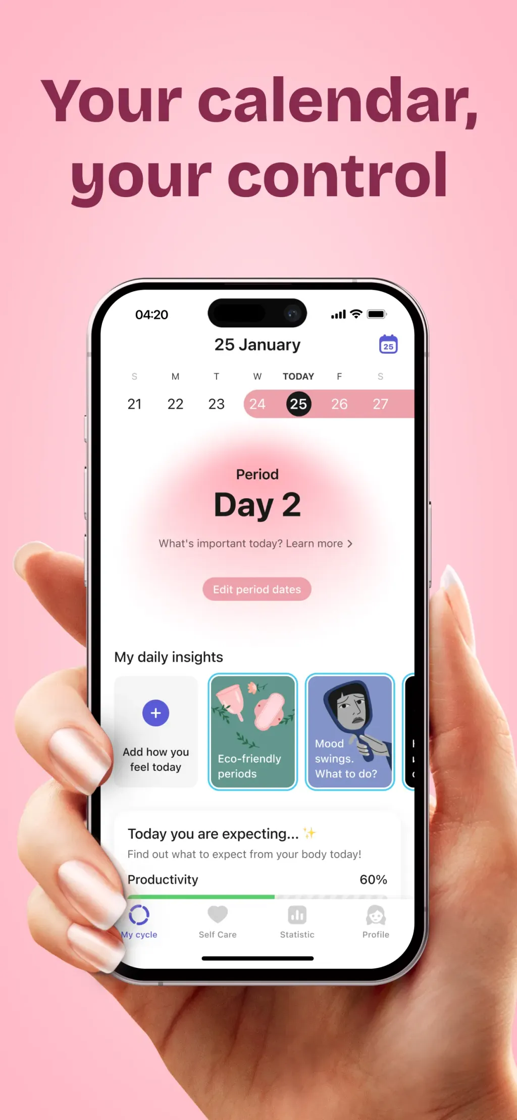 Clover －Period Tracker, Cycle screenshot 1