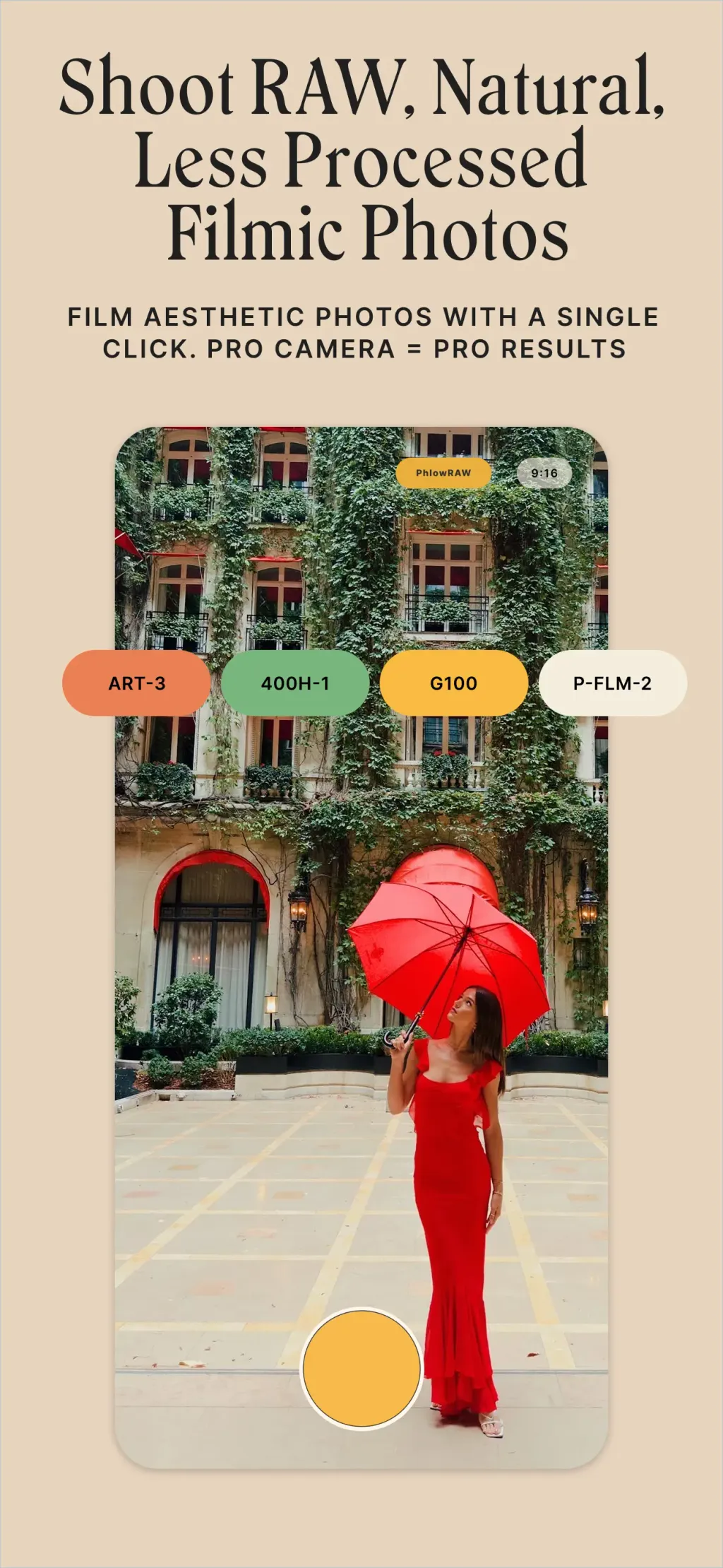 Phlow: Pro Camera Photo Editor App Store screenshot 1