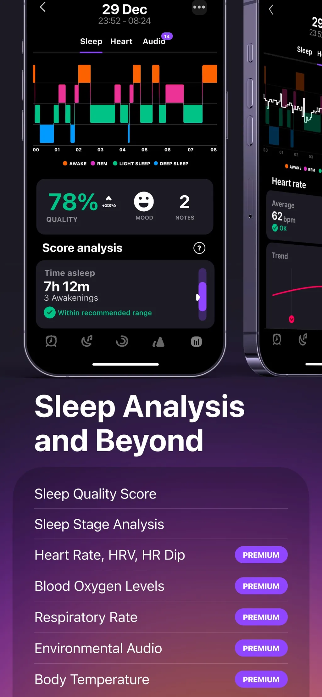 Pillow: Sleep Tracker screenshot 1