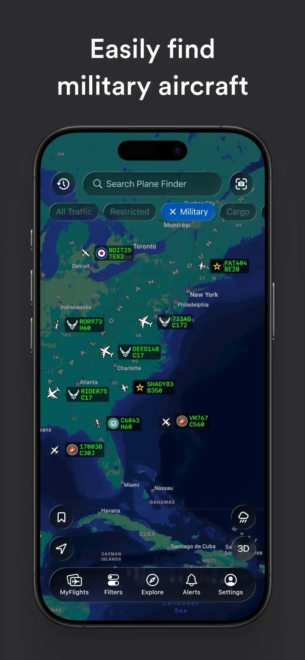 Plane Finder ⁃ Flight Tracker screenshot 1