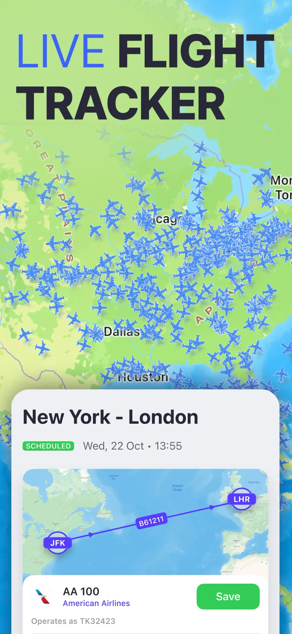 Planes Live - Flight Tracker screenshot 1