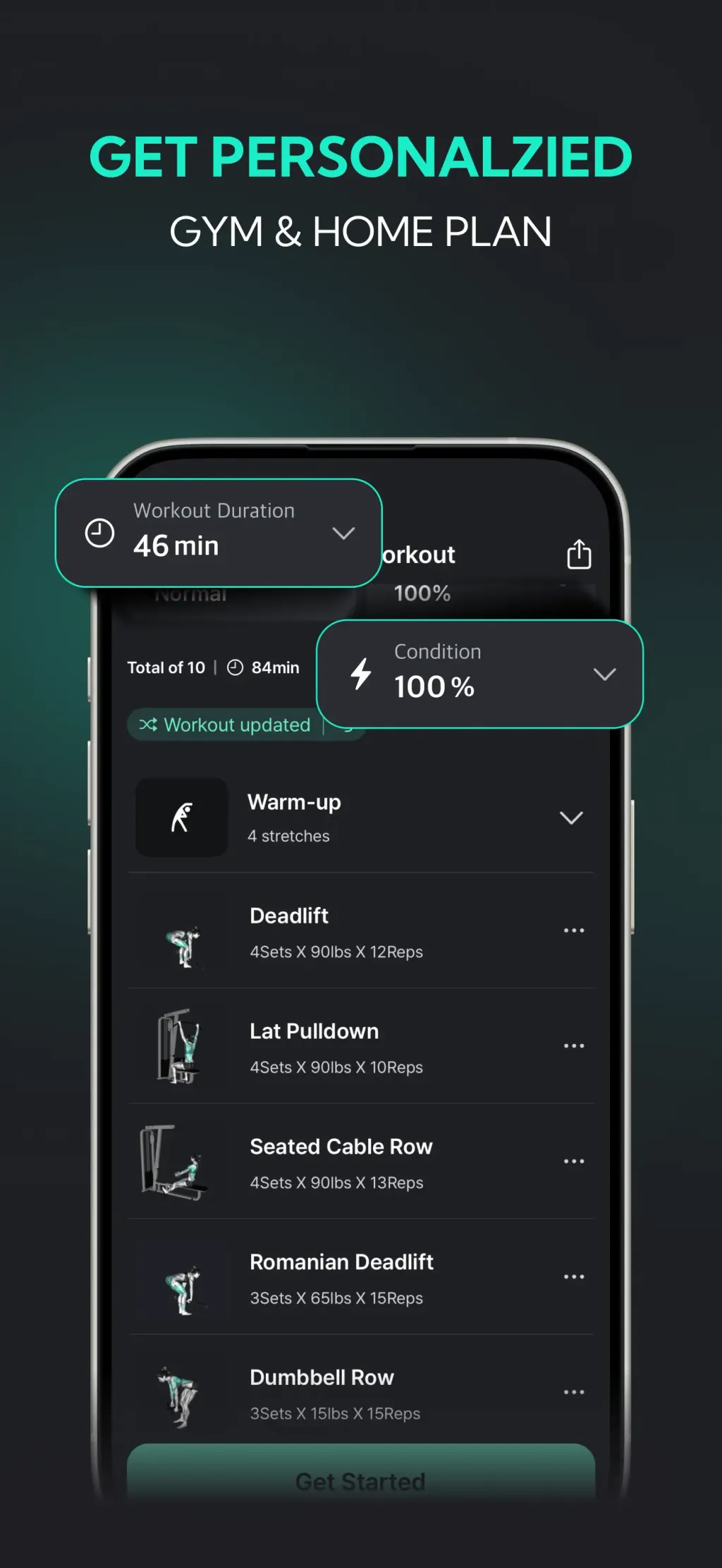 Planfit AI Gym Workout Planner screenshot 1