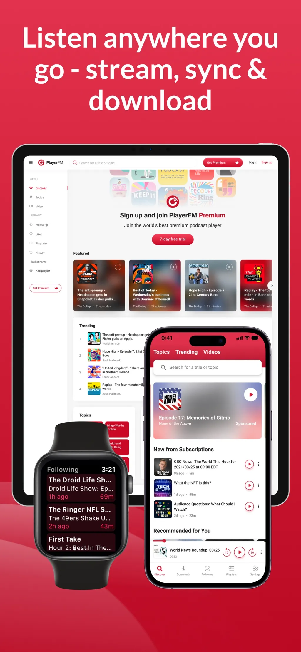 Player FM — Podcast App App Store screenshot 8