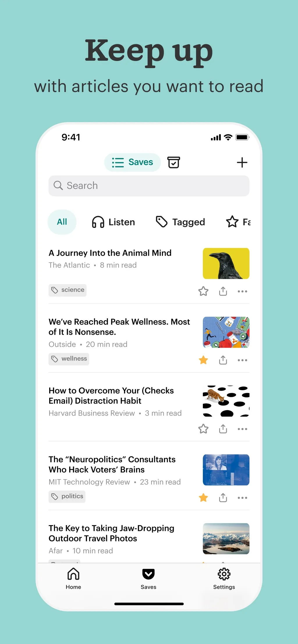 Pocket: Stay Informed App Store screenshot 3