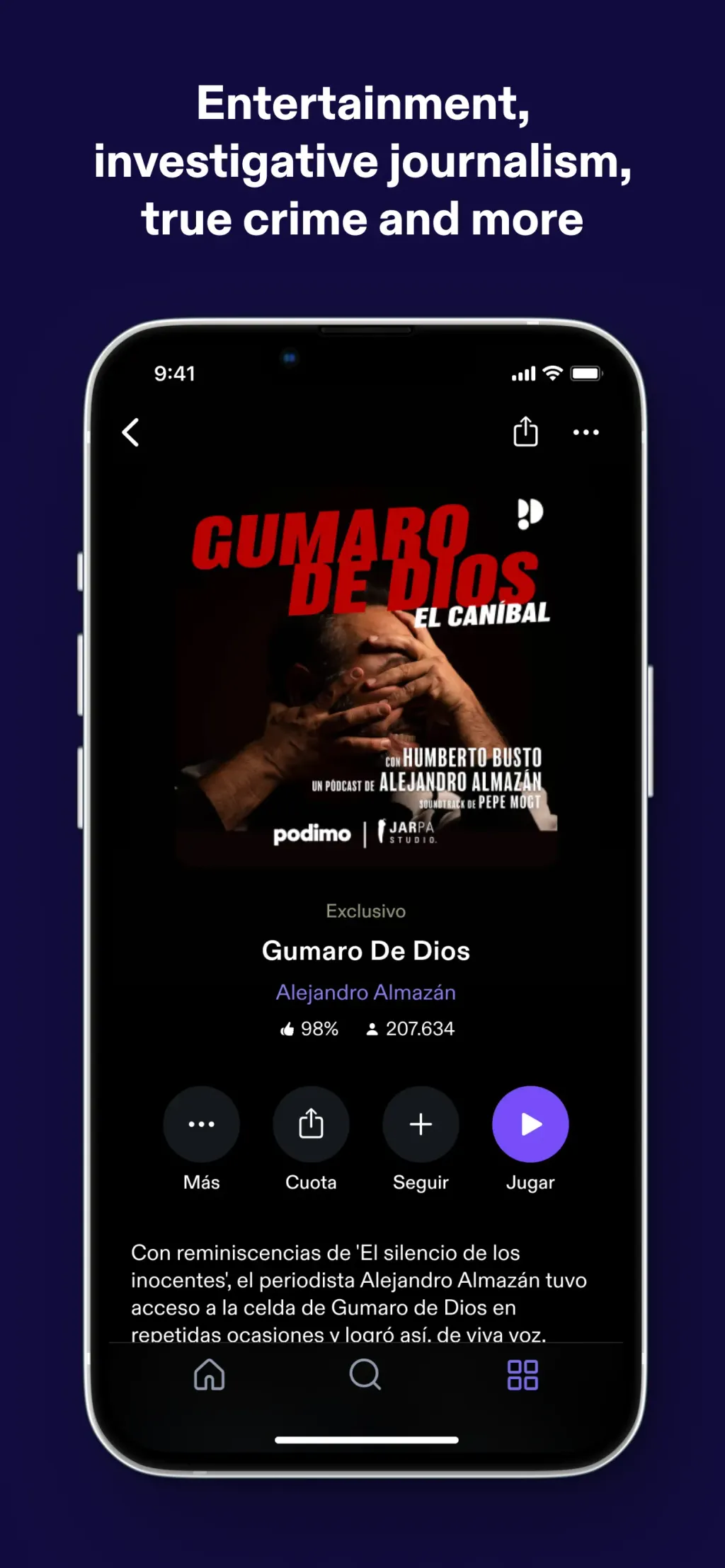 Podimo: Podcasts & audiobooks App Store screenshot 2