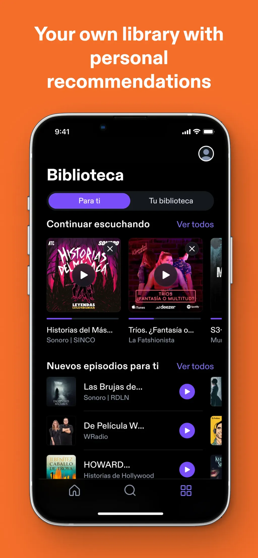 Podimo: Podcasts & audiobooks App Store screenshot 5