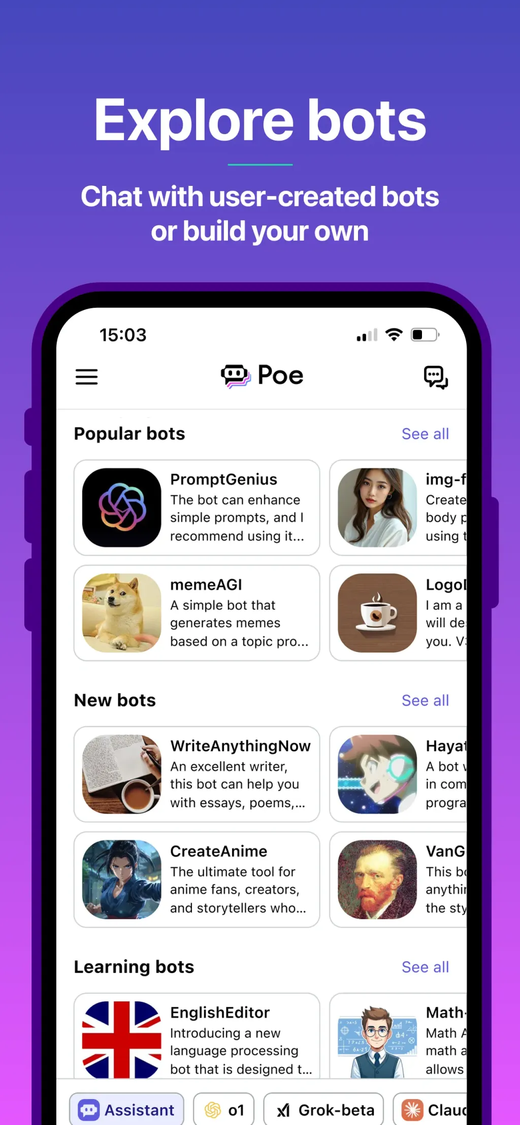 Poe – Fast AI Chat App Store screenshot 3