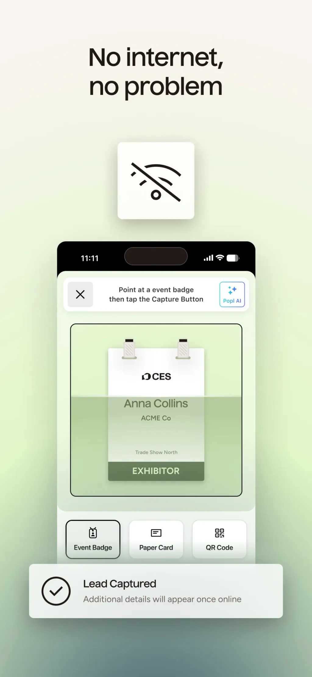 Popl: AI Lead Capture App Store screenshot 3