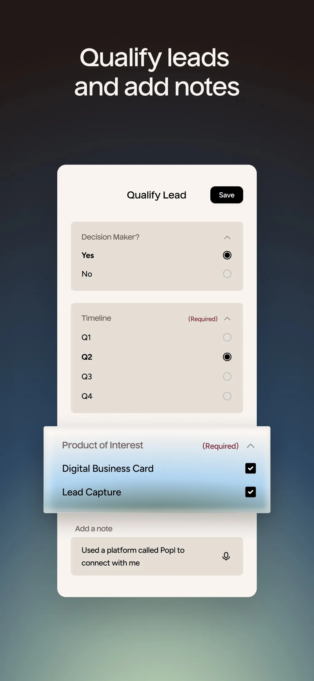Popl: AI Lead Capture App Store screenshot 6