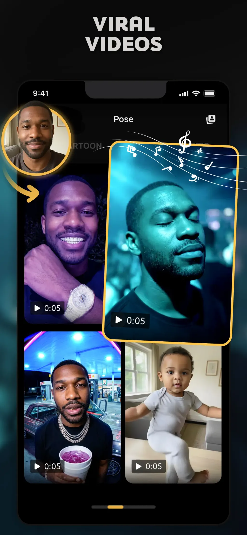 Pose: AI Photo Video Generator App Store screenshot 5