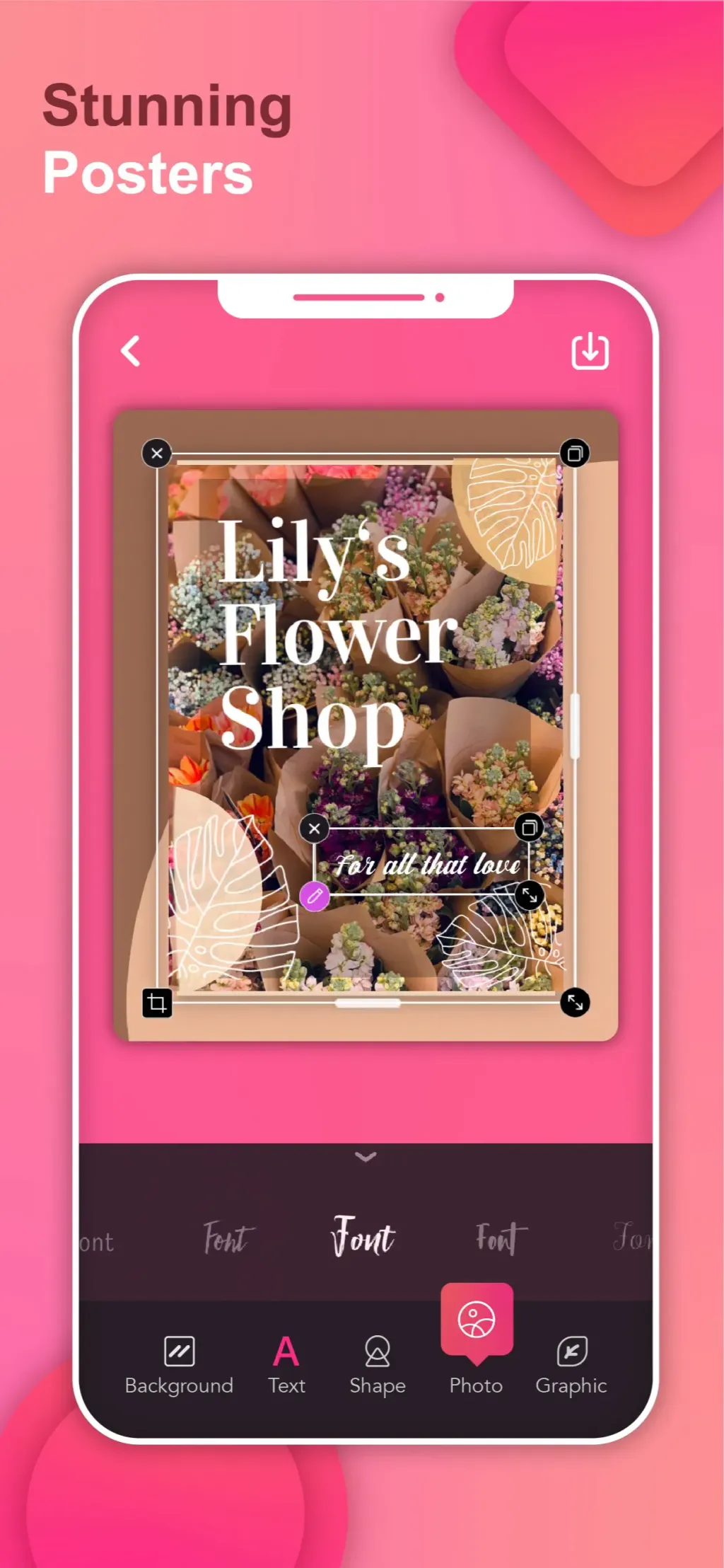 Poster & Flyer Maker by Pinso App Store screenshot 2