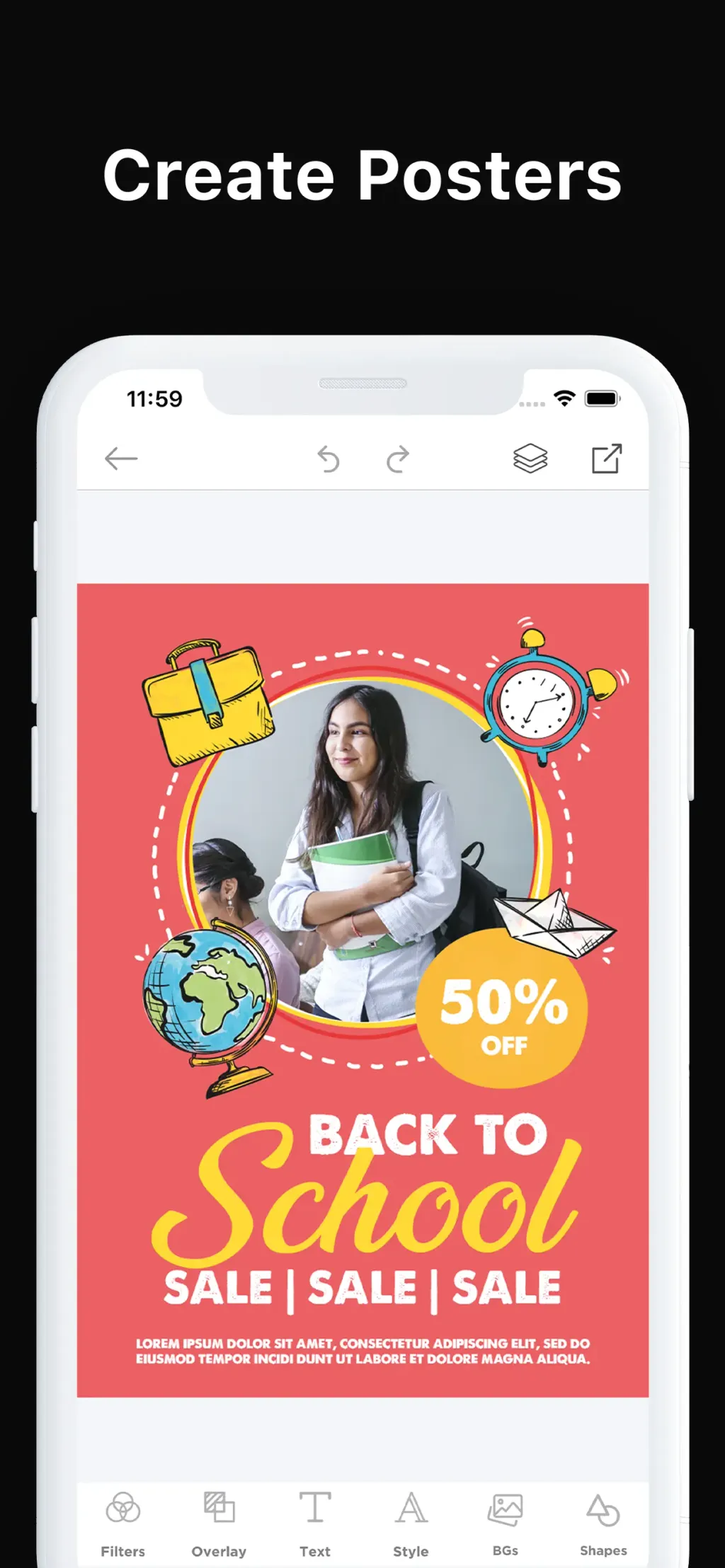 Poster Maker + Flyer Creator App Store screenshot 2